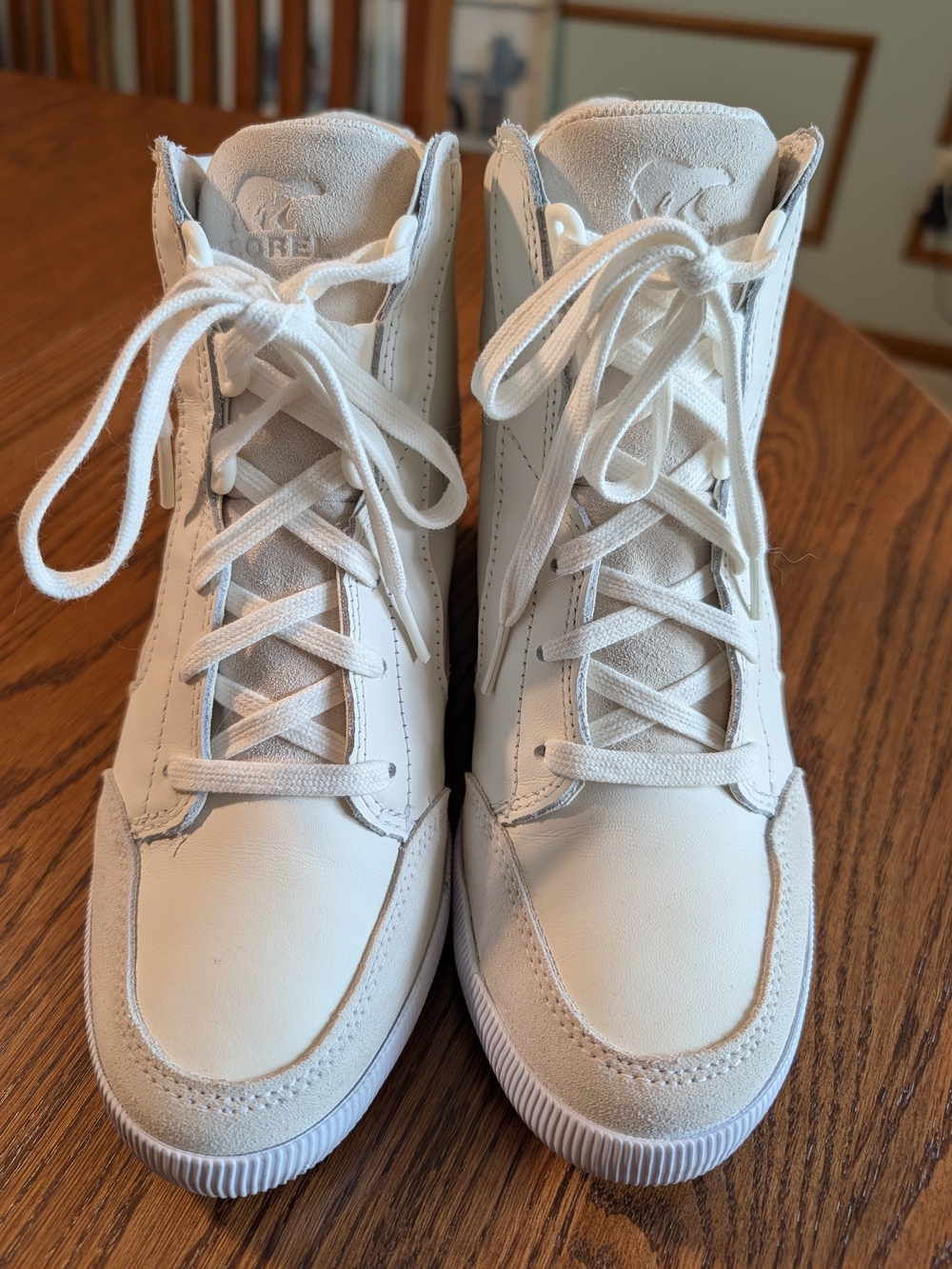 White High-Top Women's Sneakers